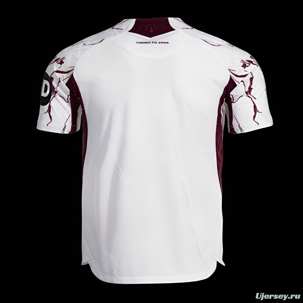 25/26 Torino Away White Jersey