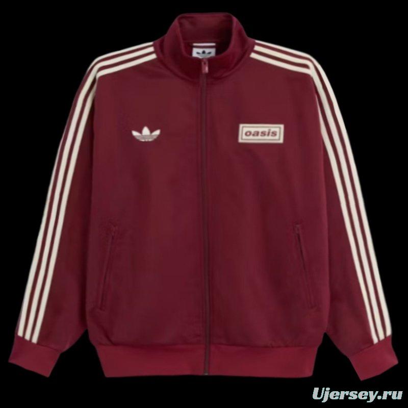 adidas x Oasis Tour Firebird Track Top Noble Maroon
