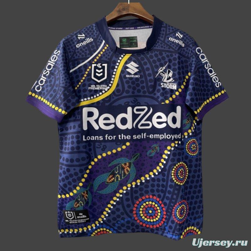 25/26 Melbourne Storm Navy with Indigenous Art Jersey