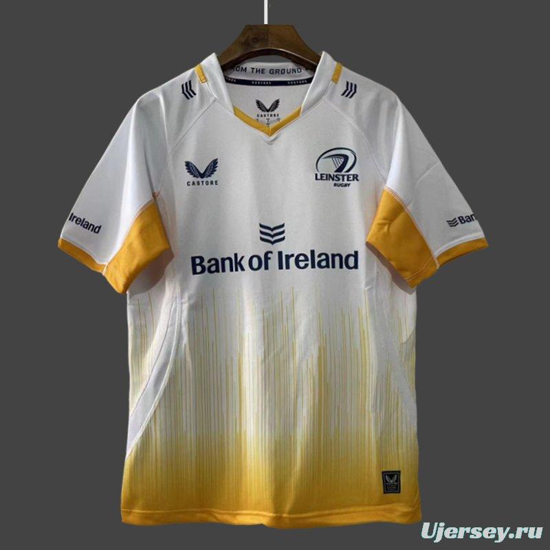 25/26 Leinster Rugby White with Yellow Gradient Jersey