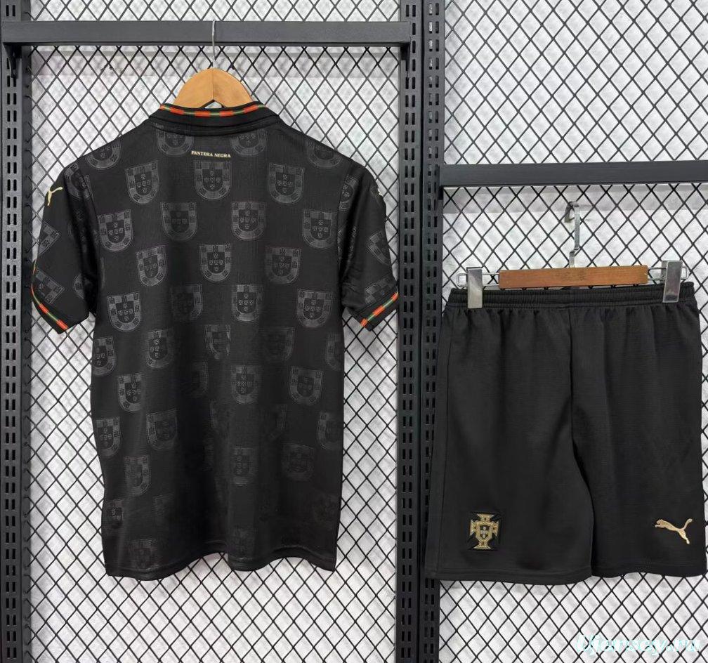 2026 Kids Portugal Black Special Edition Jersey