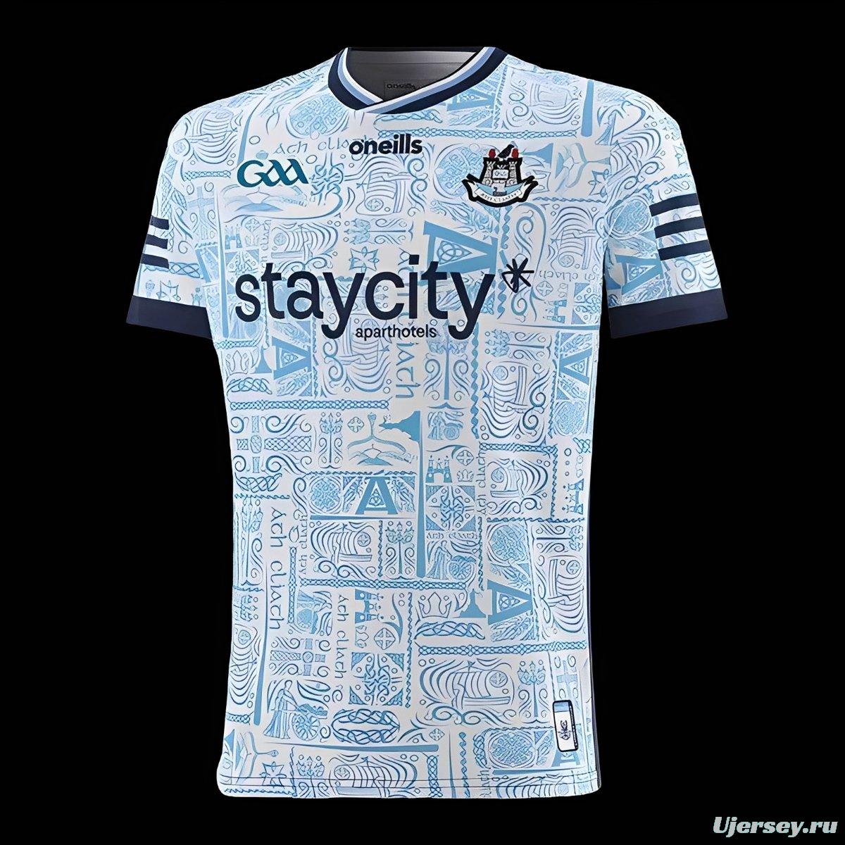 2026 Dublin GAA Sky Blue with Celtic Pattern Jersey