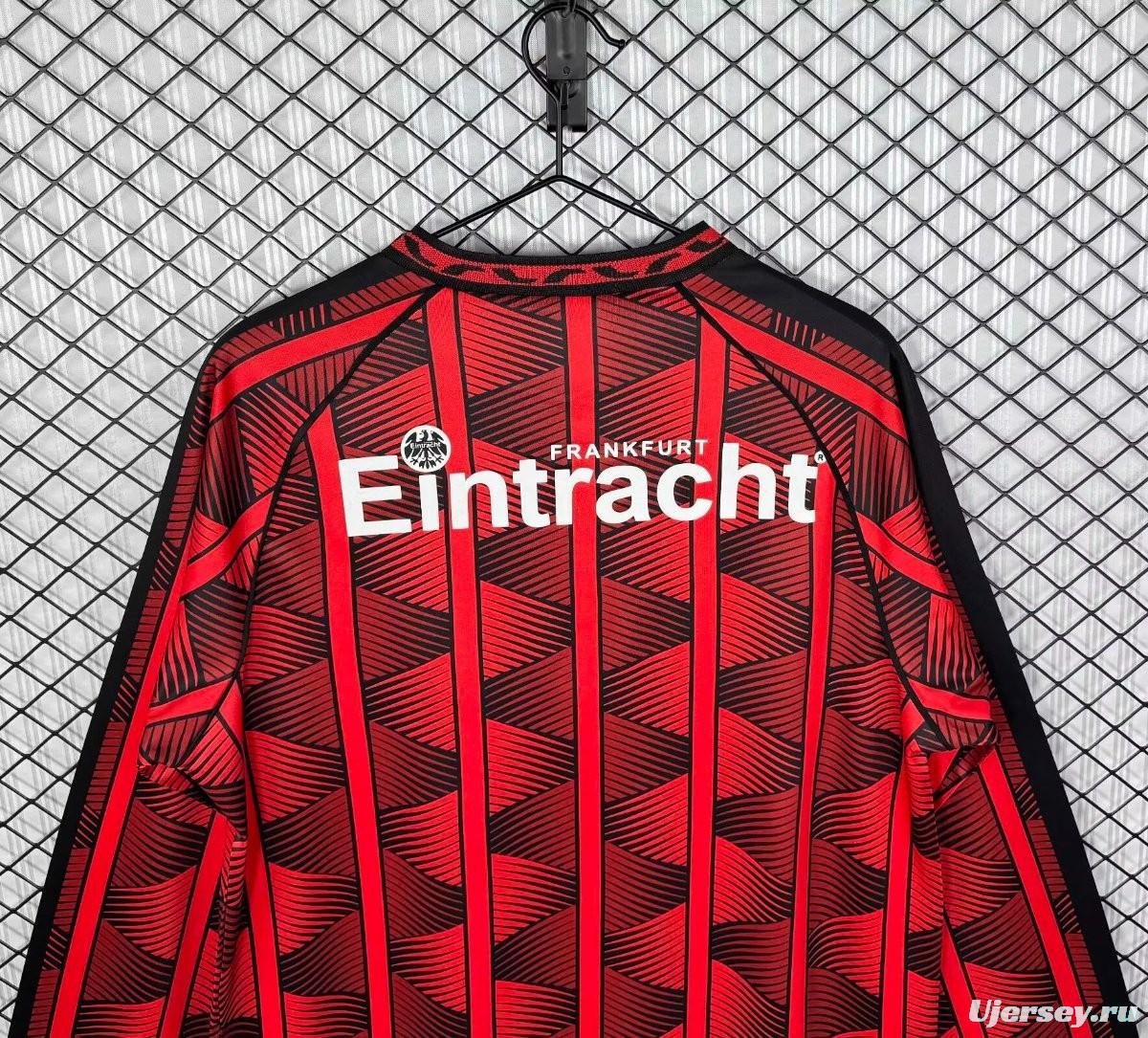 Retro 95/96 Eintracht Frankfurt Home Long Sleeve Jersey