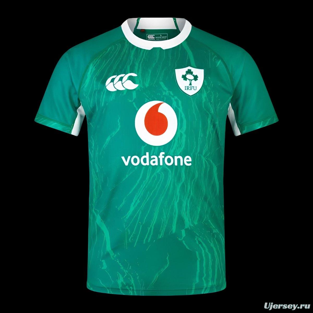 2025 Ireland Green with Tonal Topographic Pattern Home Jersey