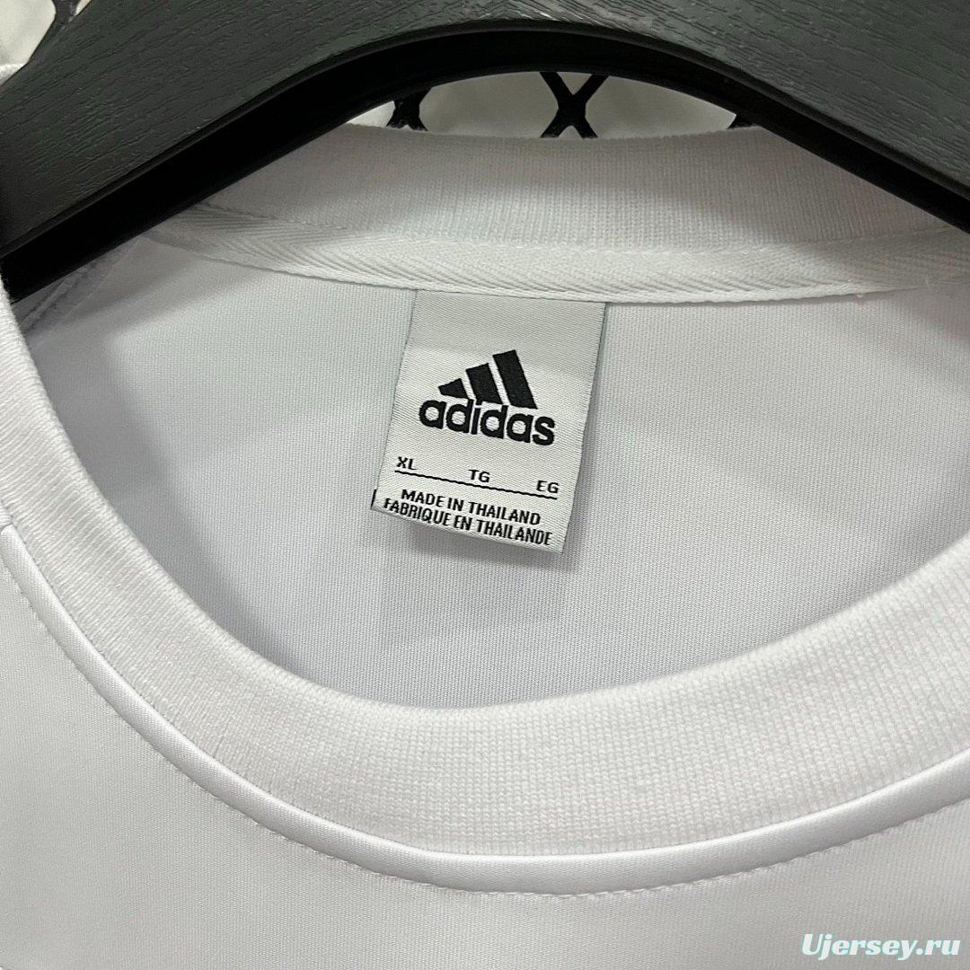 25/26 FC Bayern Munich Adidas Long Sleeve Sweatshirt - White Maroon Green Colorblock Training Top