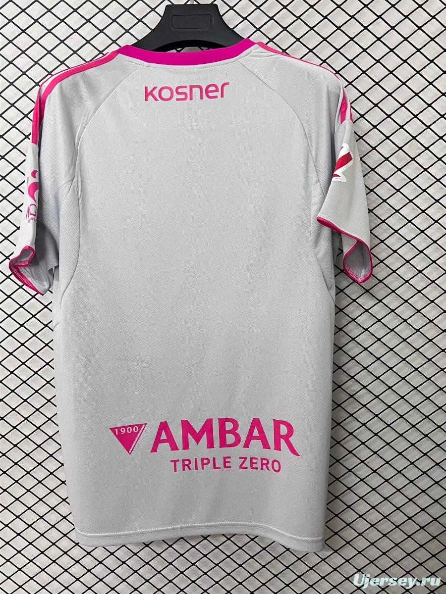 25/26 Real Zaragoza Fourth White/Pink Jersey