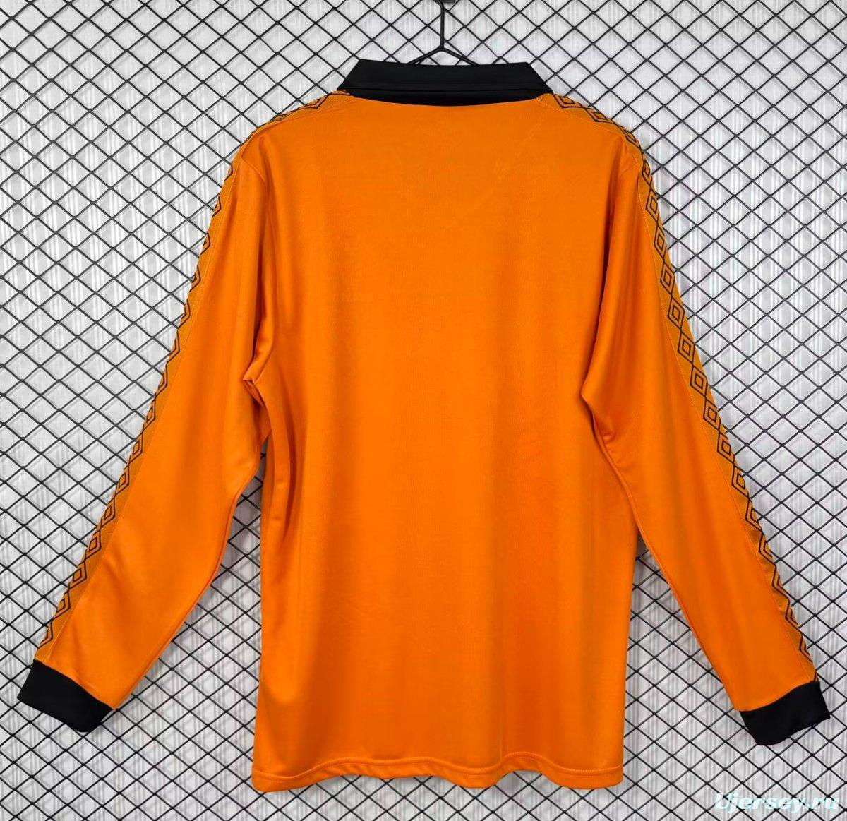Retro 80/81 Wolverhampton Wanderers Home Long Sleeve Jersey