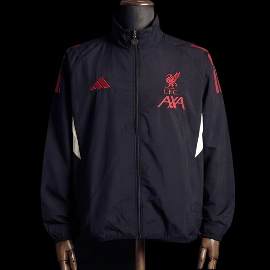 2026 Liverpool Black Jacket Windbreaker
