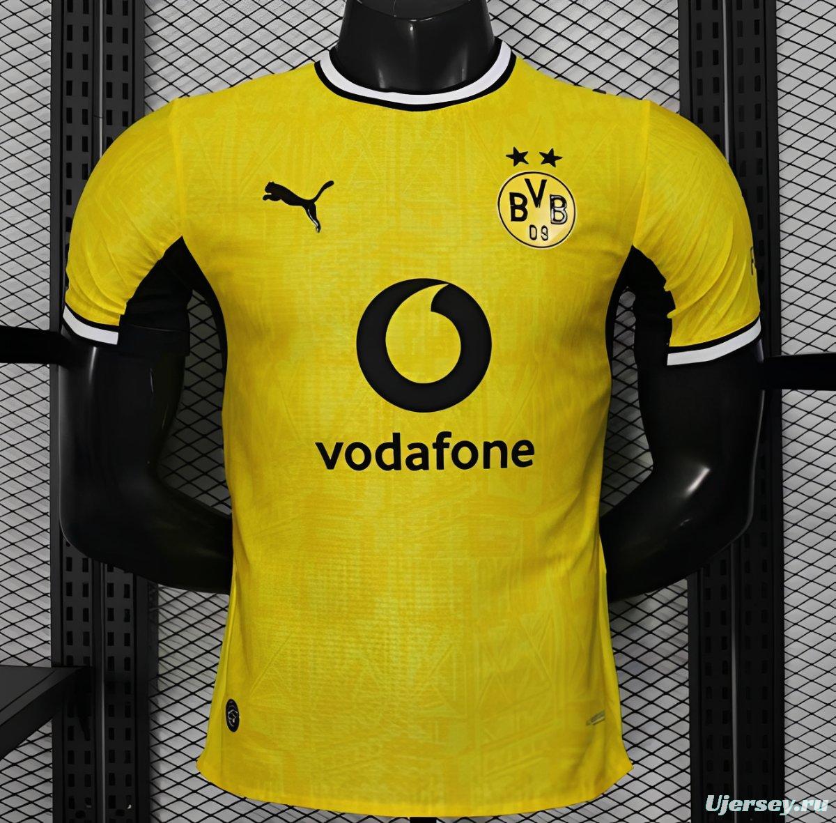25/26 Player Version Borussia Dortmund Yellow with Black Trim Cup Jersey