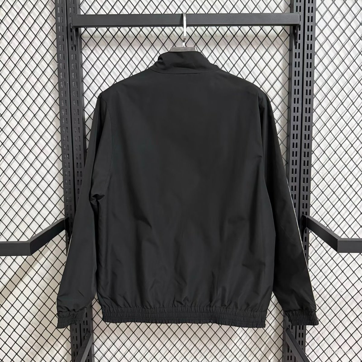 2026 Germany Black Full Zipper Windbreaker