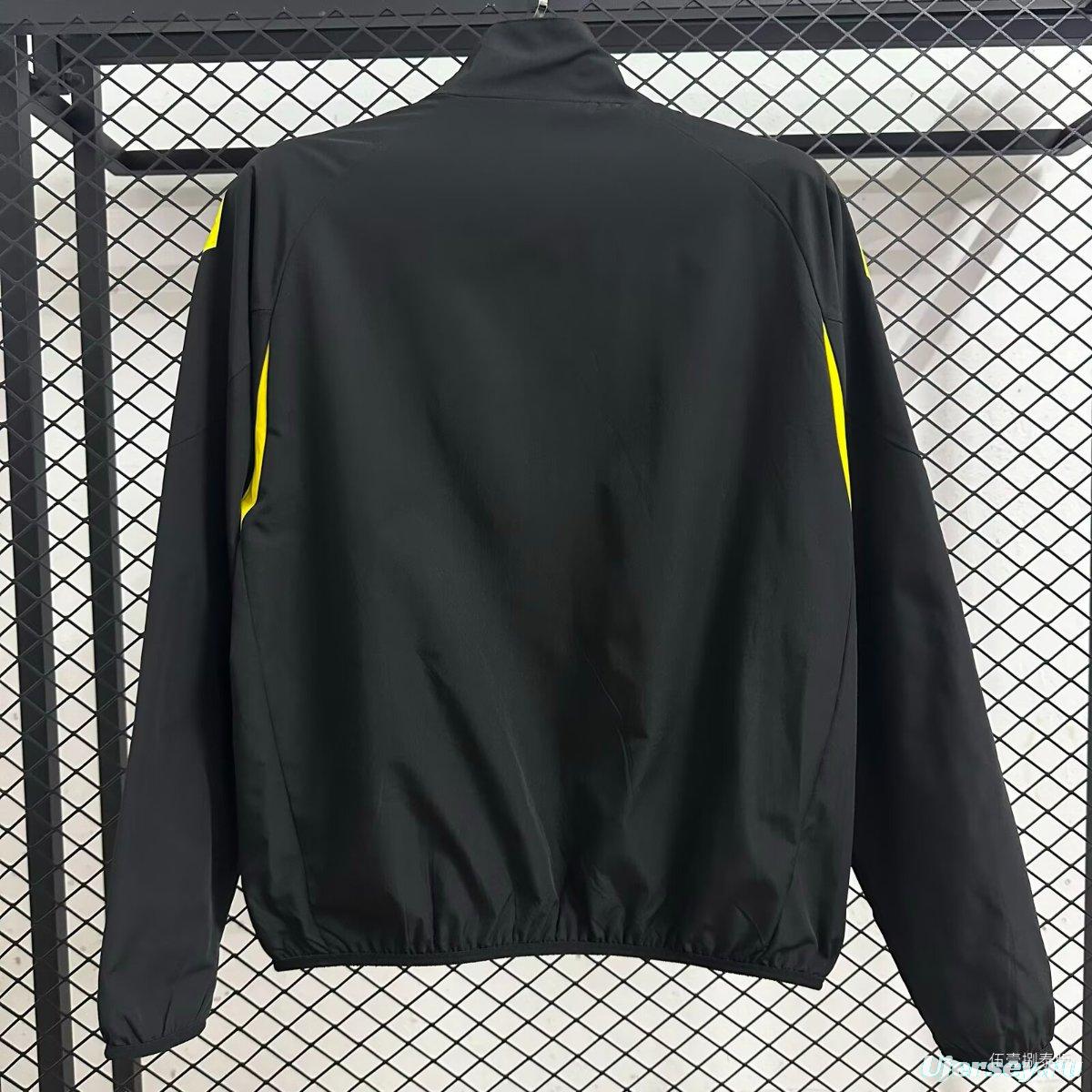25/26 Fenerbahce Black Full Zipper Windbreaker