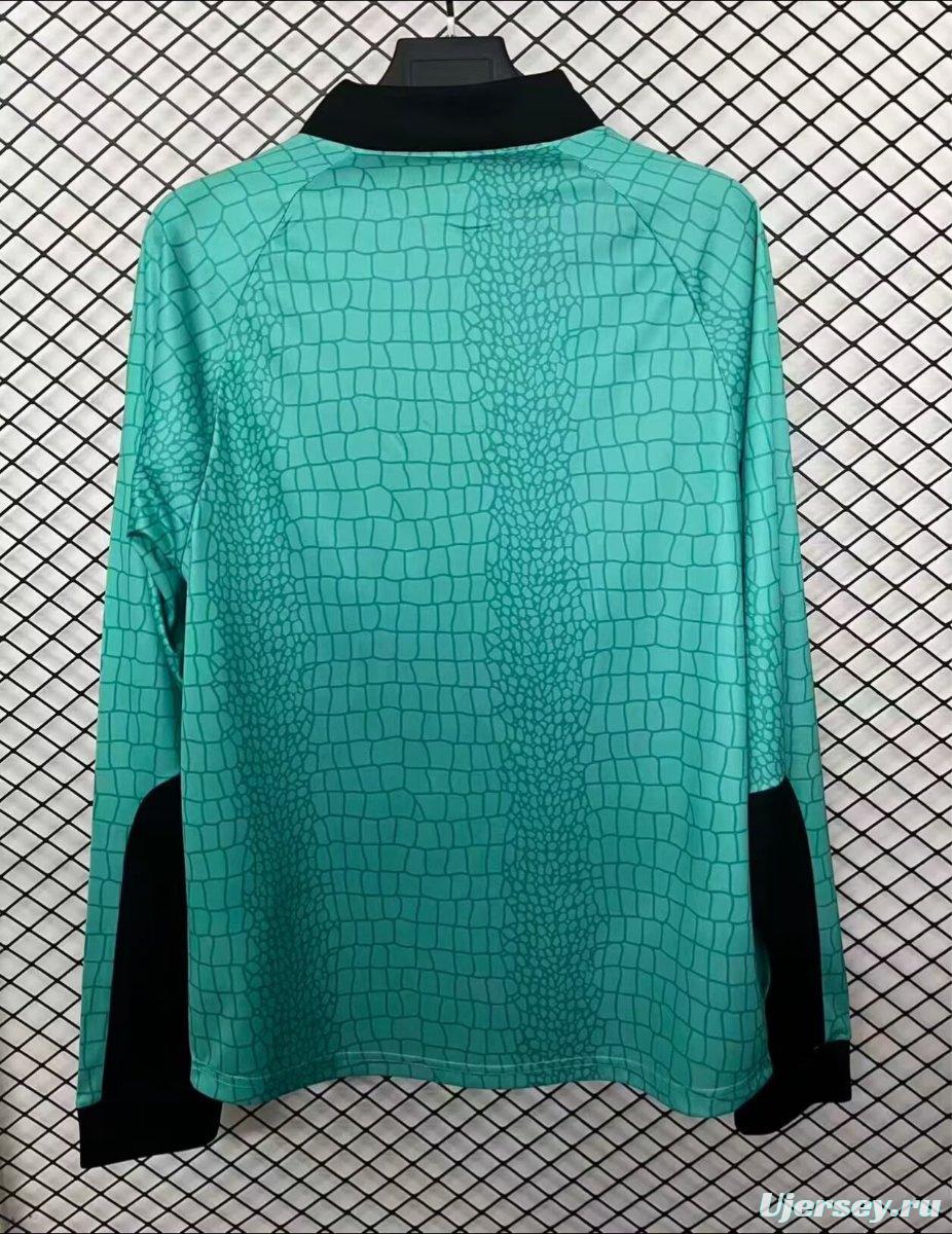 Retro 97/98 Newcastle United Green Goalkeeper Long Sleeve Jersey