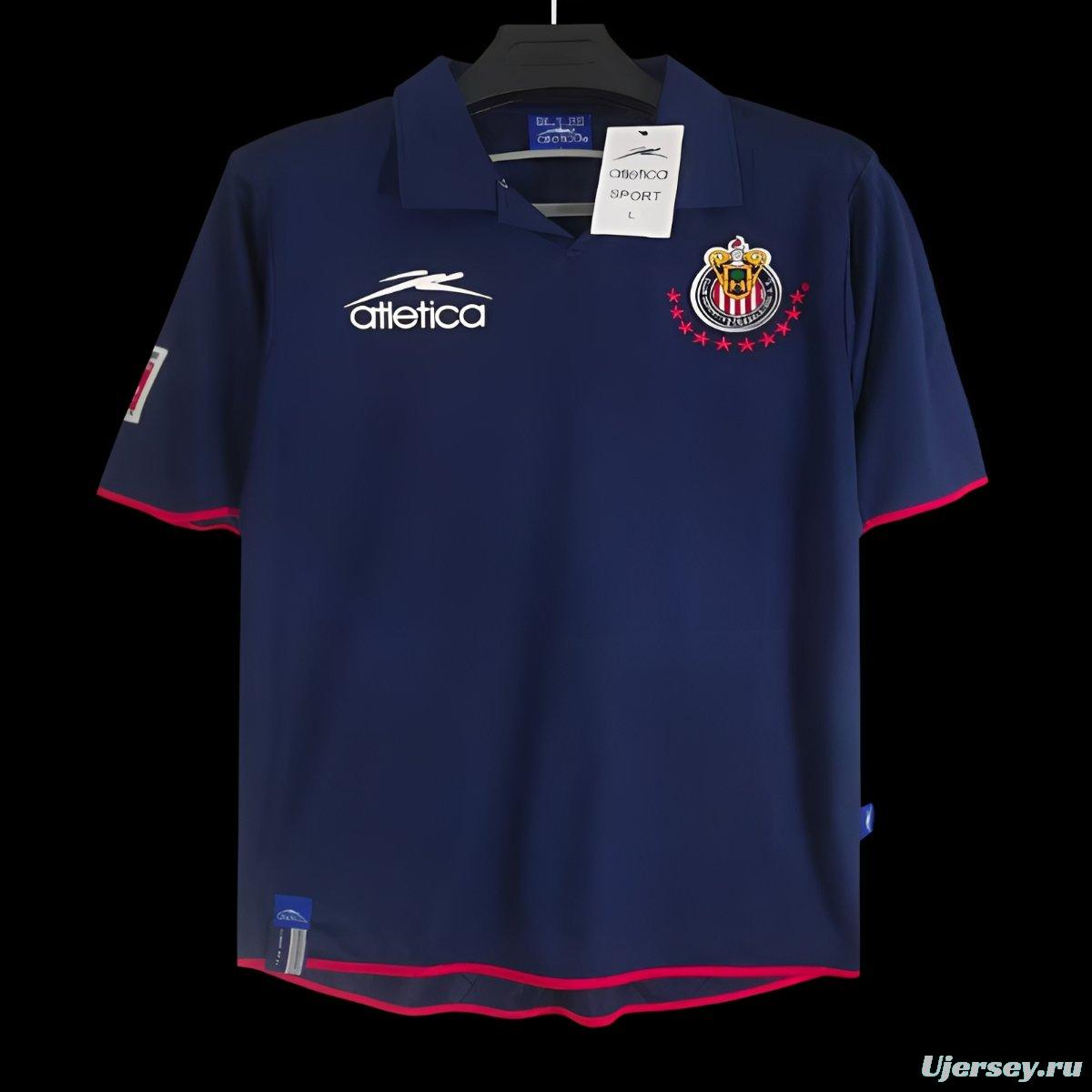 Retro 03/04 Chivas Guadalajara Away Navy Jersey