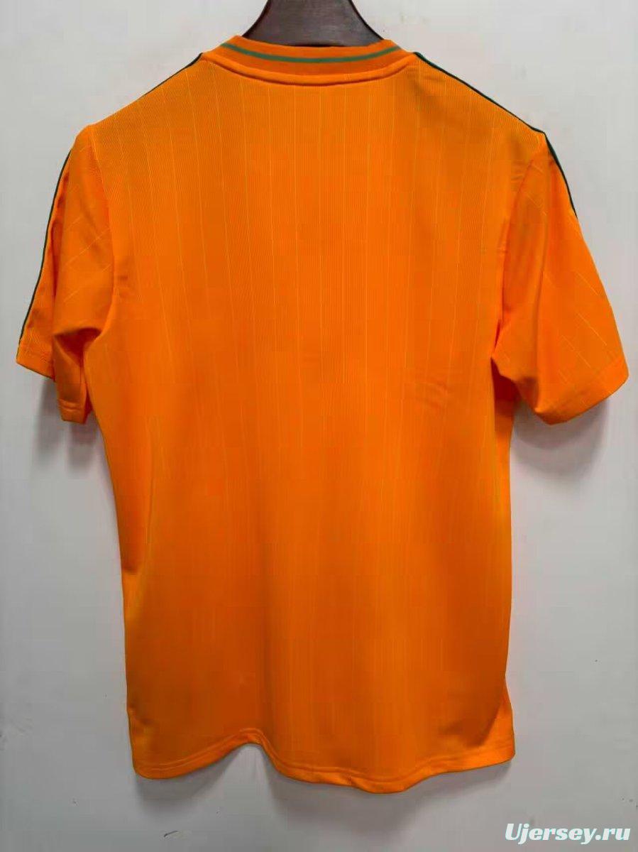 2026 Ivory Coast Adidas Terrace Icons Orange Jersey