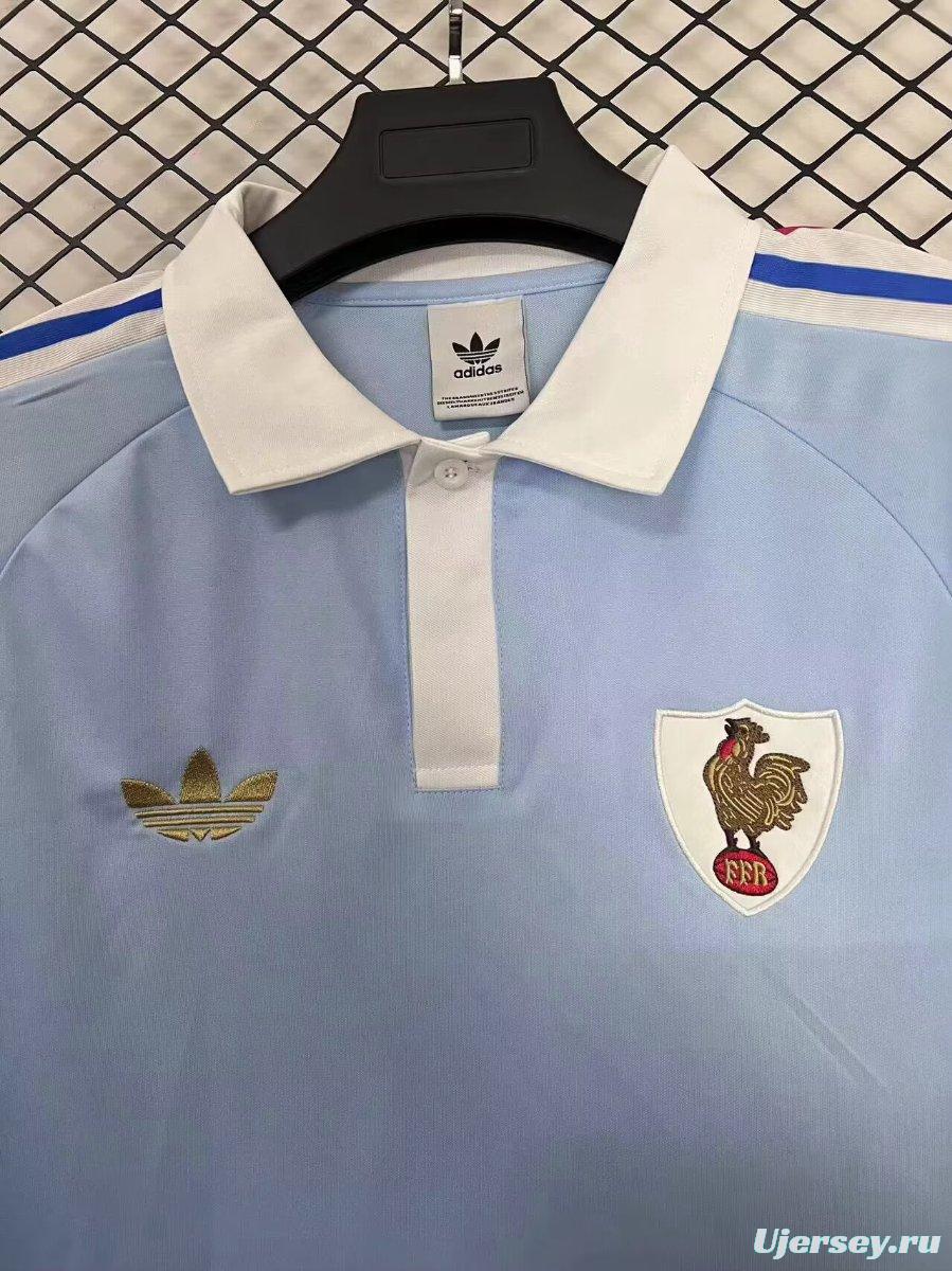 2026 Adidas FFR Crunch Rugby Long Sleeve 120 Years jersey