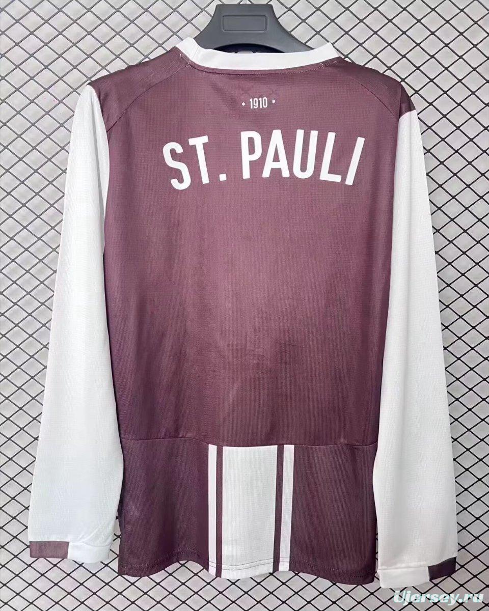 25/26 FC St. Pauli Brown 1970s Remake Special Long Sleeve Jersey