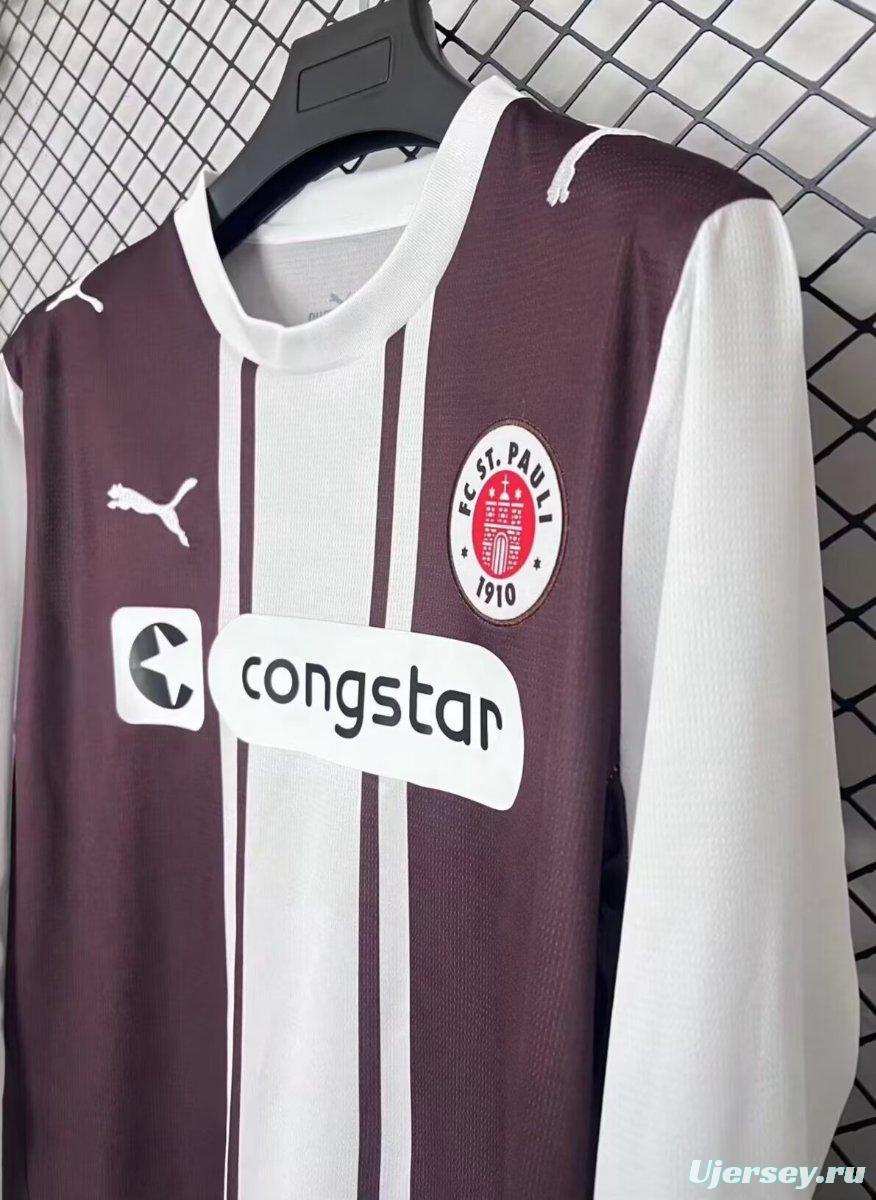 25/26 FC St. Pauli Brown 1970s Remake Special Long Sleeve Jersey