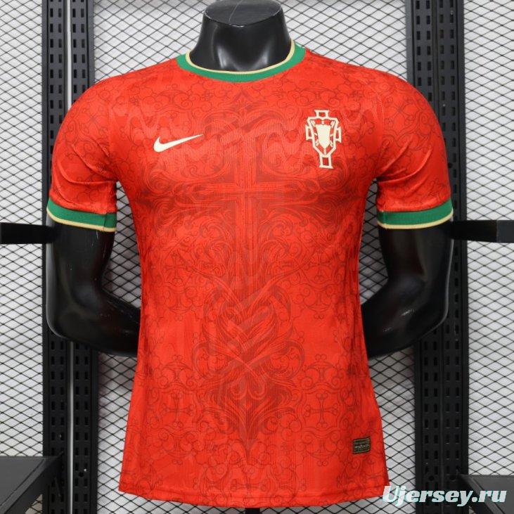 Player Version 2026 Portugal Home Red Special Edition Jersey