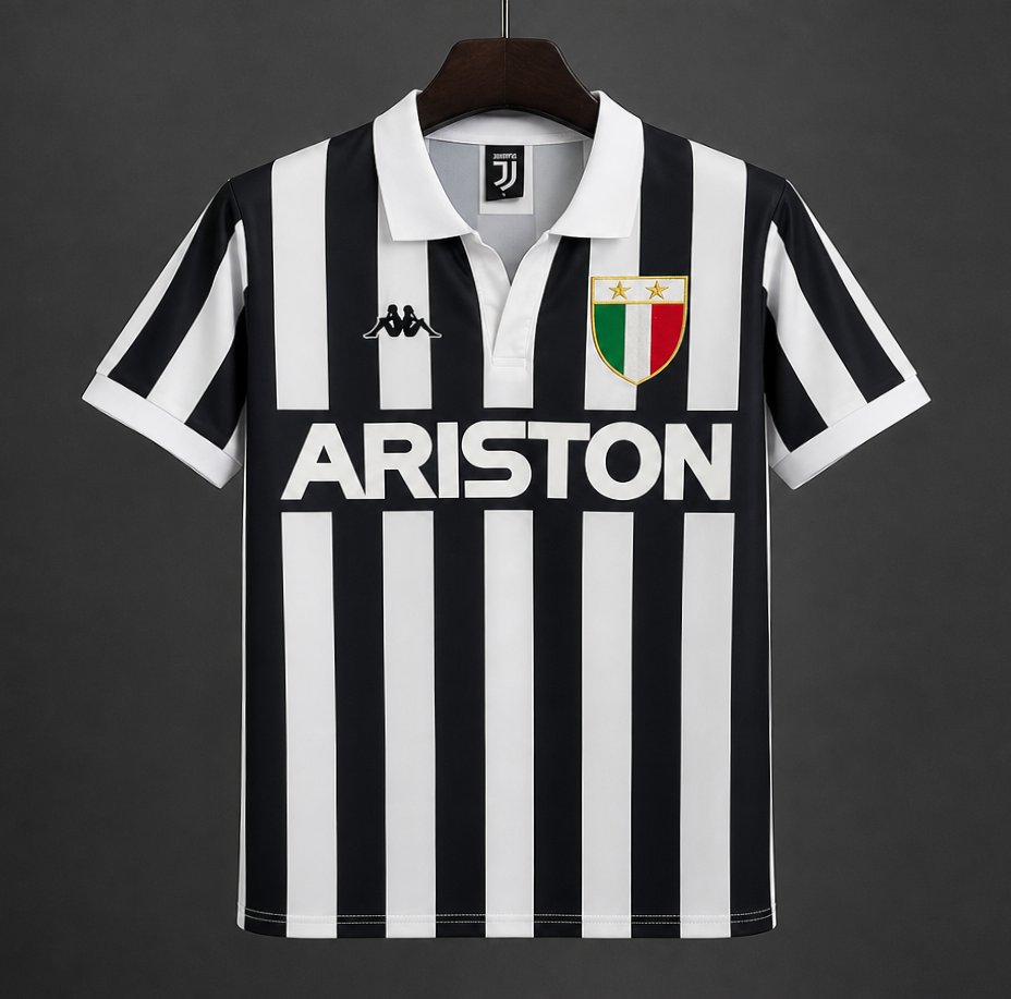 Retro 84/85 Juventus Home Jersey