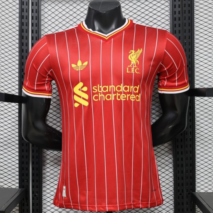 Player Version 26/27 Liverpool Red with White Pinstripe Home Jersey