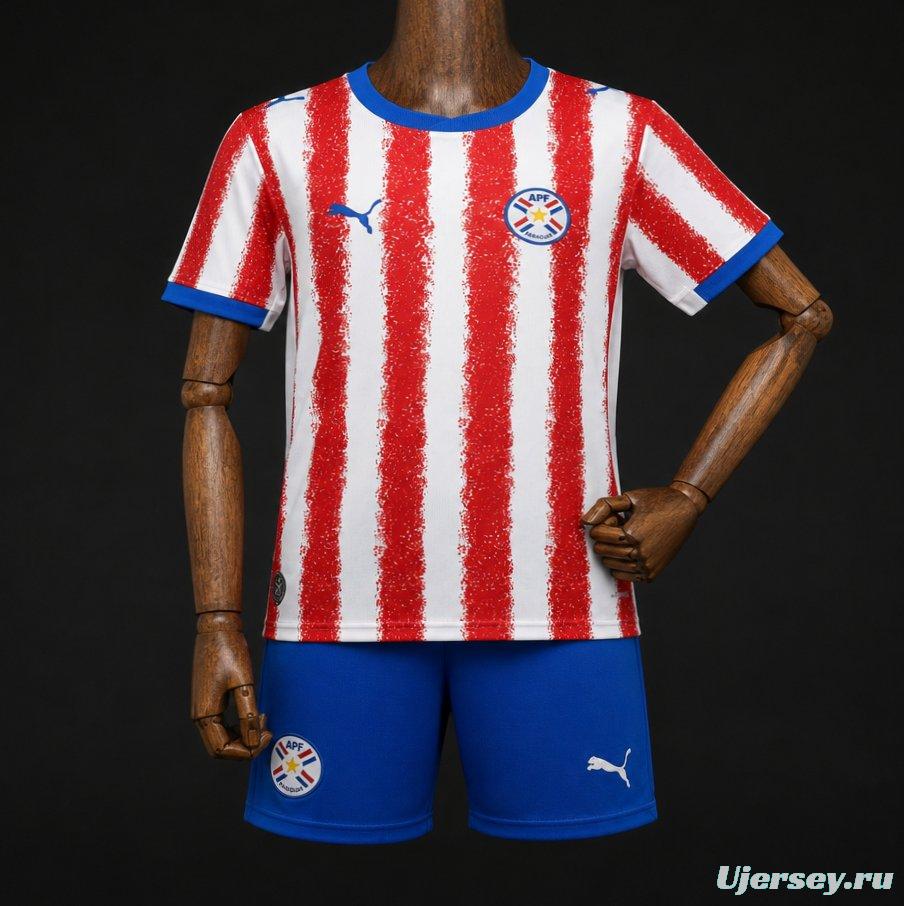 2026 Kids Paraguay Home Jersey