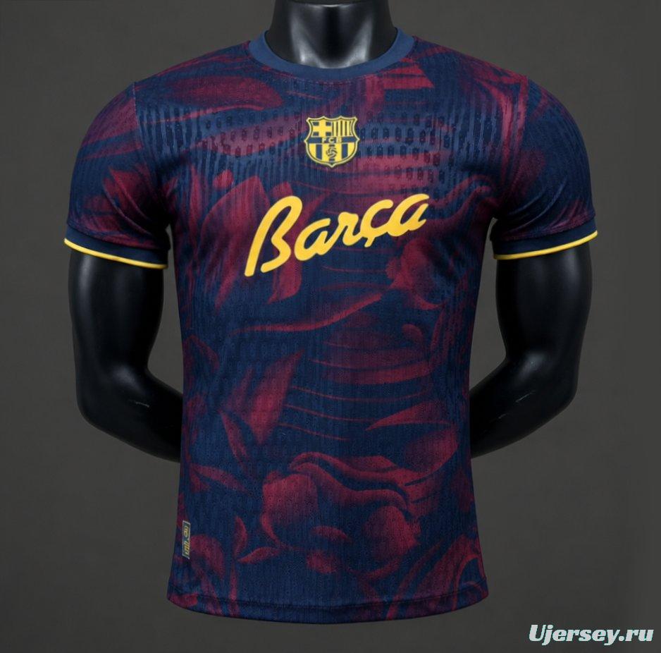 Player Version 26/27 Barcelona Special Abstract Red & Blue "Barça" Script Jersey