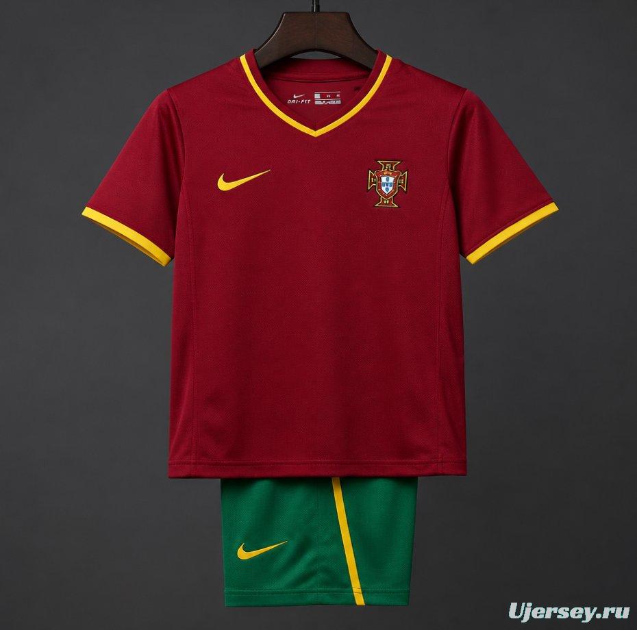 Retro Kids 2000 Portugal Home Jersey