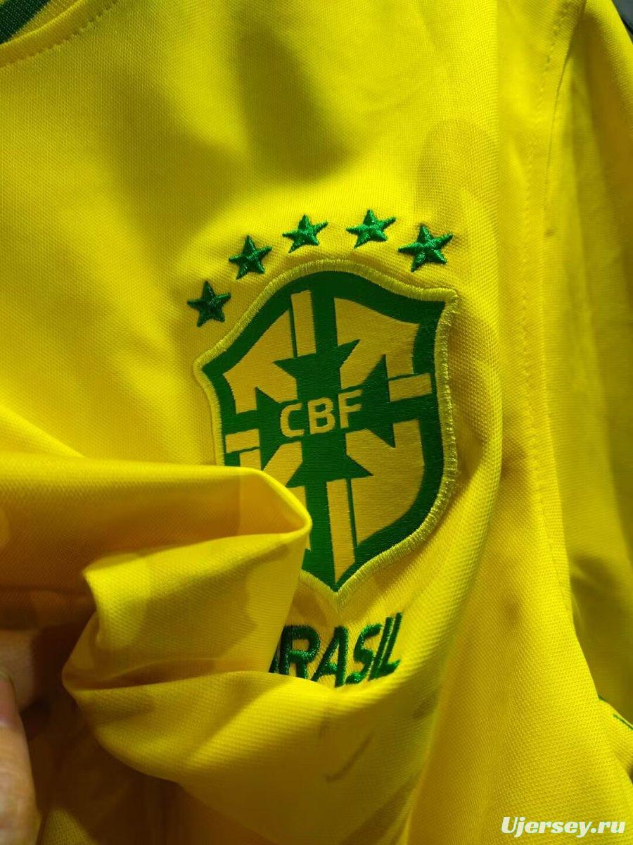 2026 Brazil Yellow Green Special Edition Floral Jersey