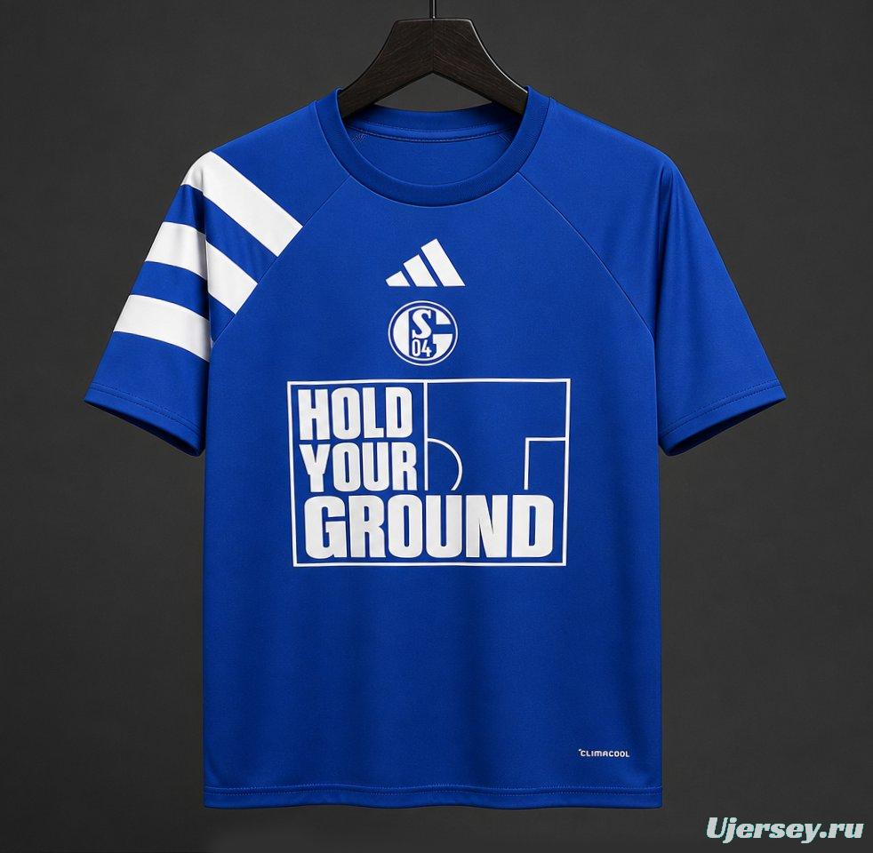 26/27 Schalke 04 Royal Blue "Hold Your Ground" Training Jersey
