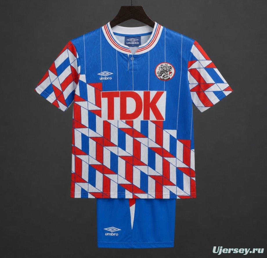 Retro Kids 89/90 Ajax Away Jersey
