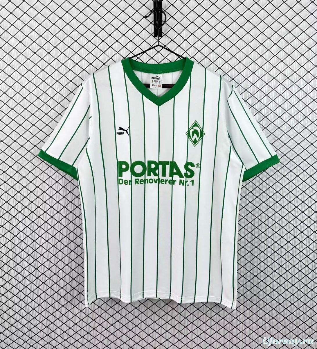26/27 Werder Bremen White & Green Pinstripe  Vintage 2012/13  Remake Jersey