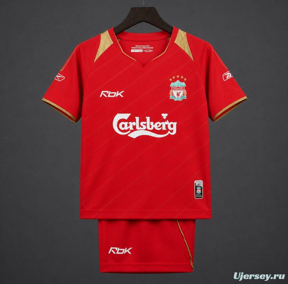 Retro Kids 05/06 Liverpool Home Jersey