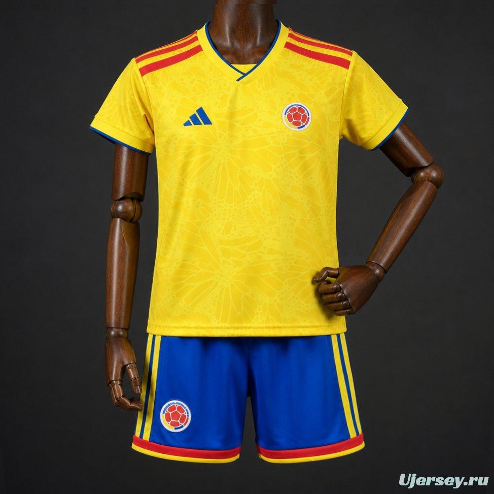 2026 Kids Colombia World Cup Home Kit