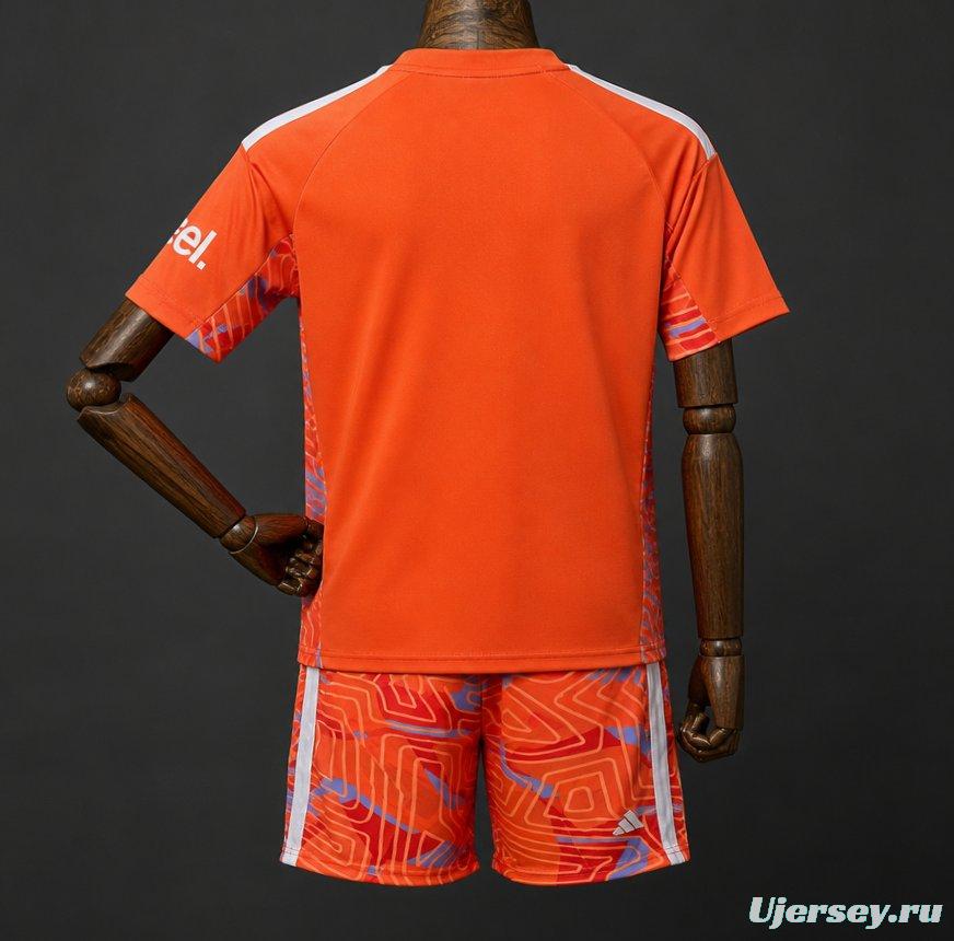 26/27 Kids Arsenal Goalkeeper Orange Jersey