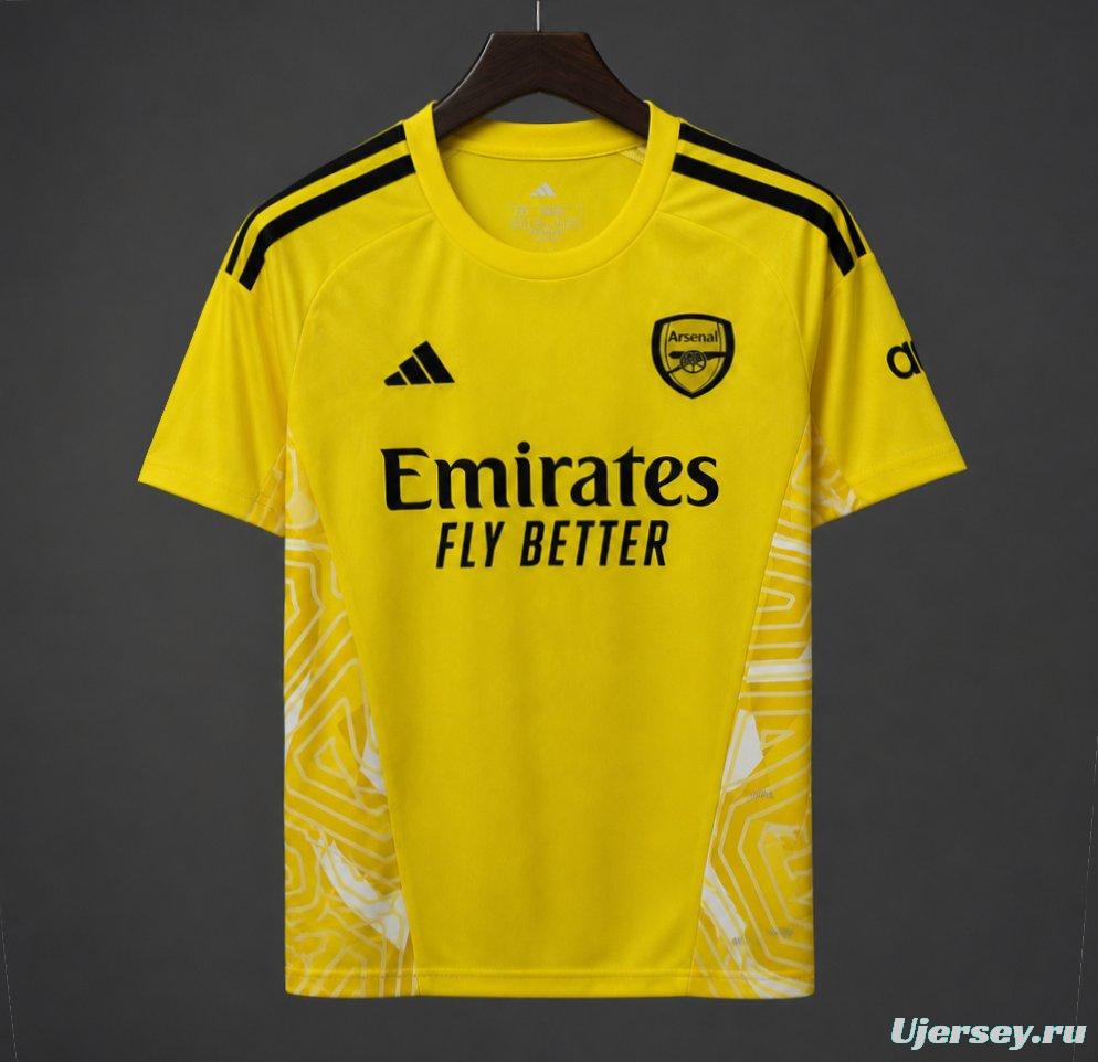 26/27 Arsenal Goalkeeper Yellow/White Jersey