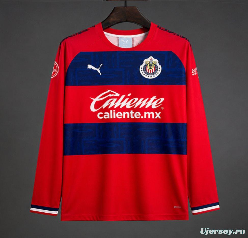 Retro 19/20 Chivas Guadalajara Away Long Sleeve Jersey