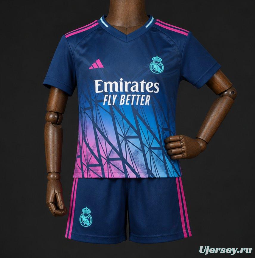 26/27 Kids Real Madrid Blue Special Edition Jersey