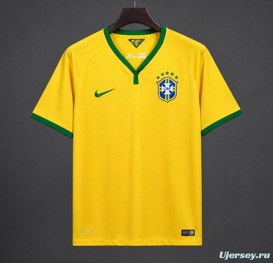 Retro 2014 Brazil Home Jersey