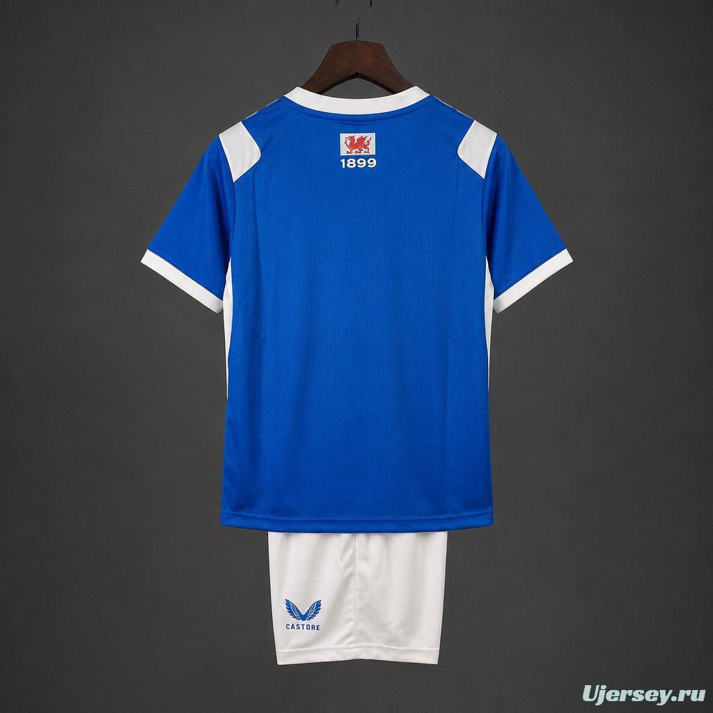 26/27 Kids Cardiff City Home Kit
