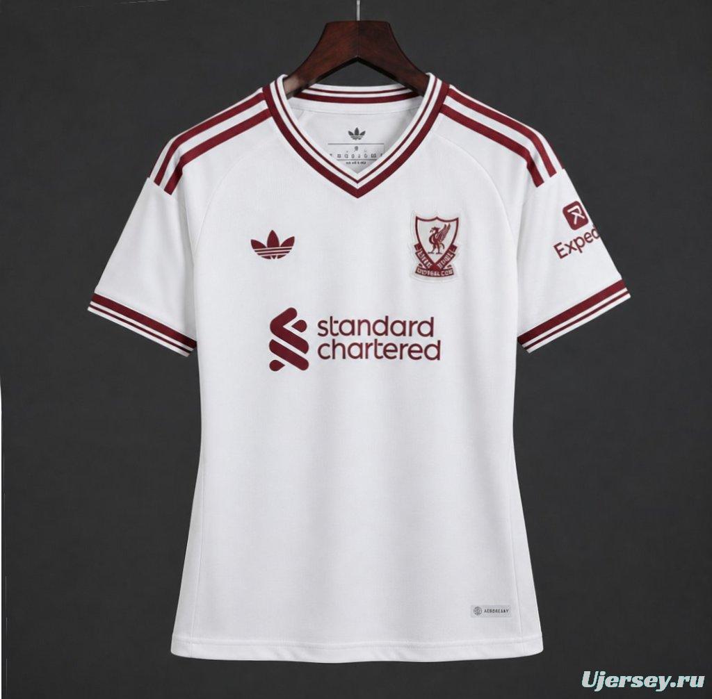 26/27 Women Liverpool  Away White Jersey