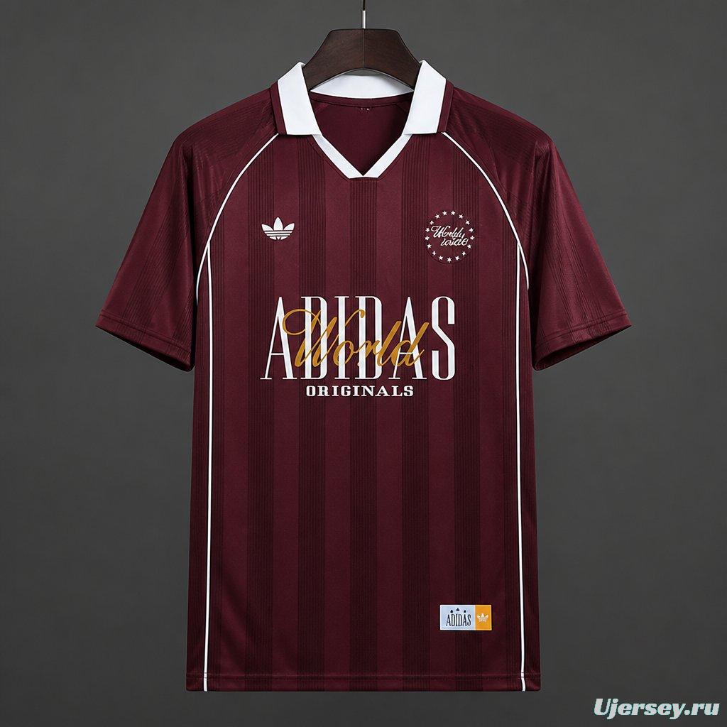 Adidas World Wide Version Polo Navy Red Jersey