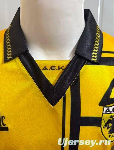 Retro 94/95 AEK Athens Home  Yellow Jersey
