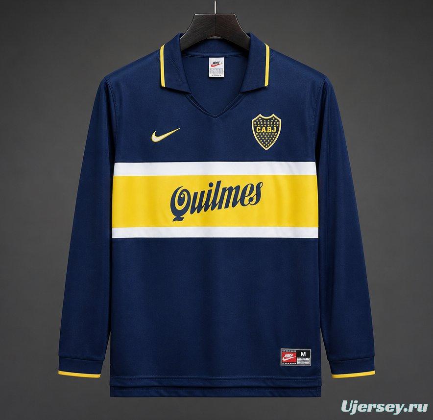 Retro 96/97 Boca Juniors Home Long Sleeve Jersey