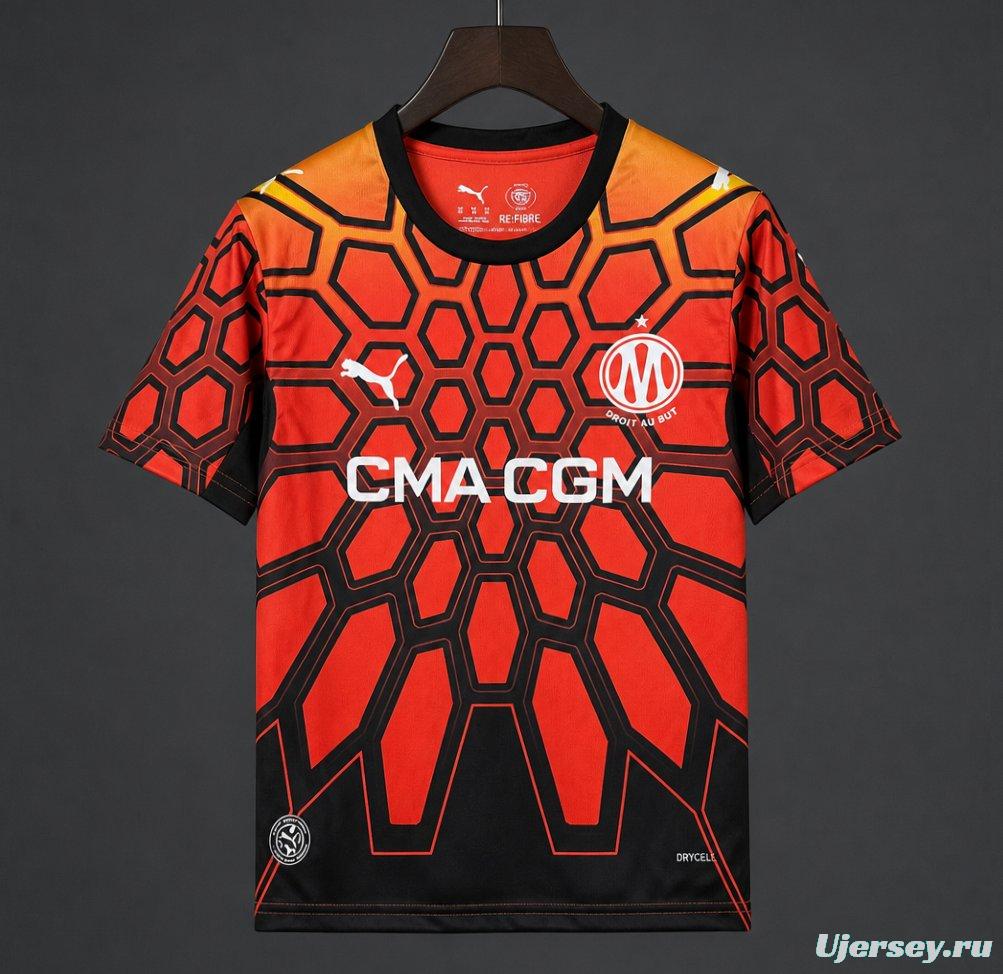 26/27 Olympique Marseille Goalkeeper Orange Jersey