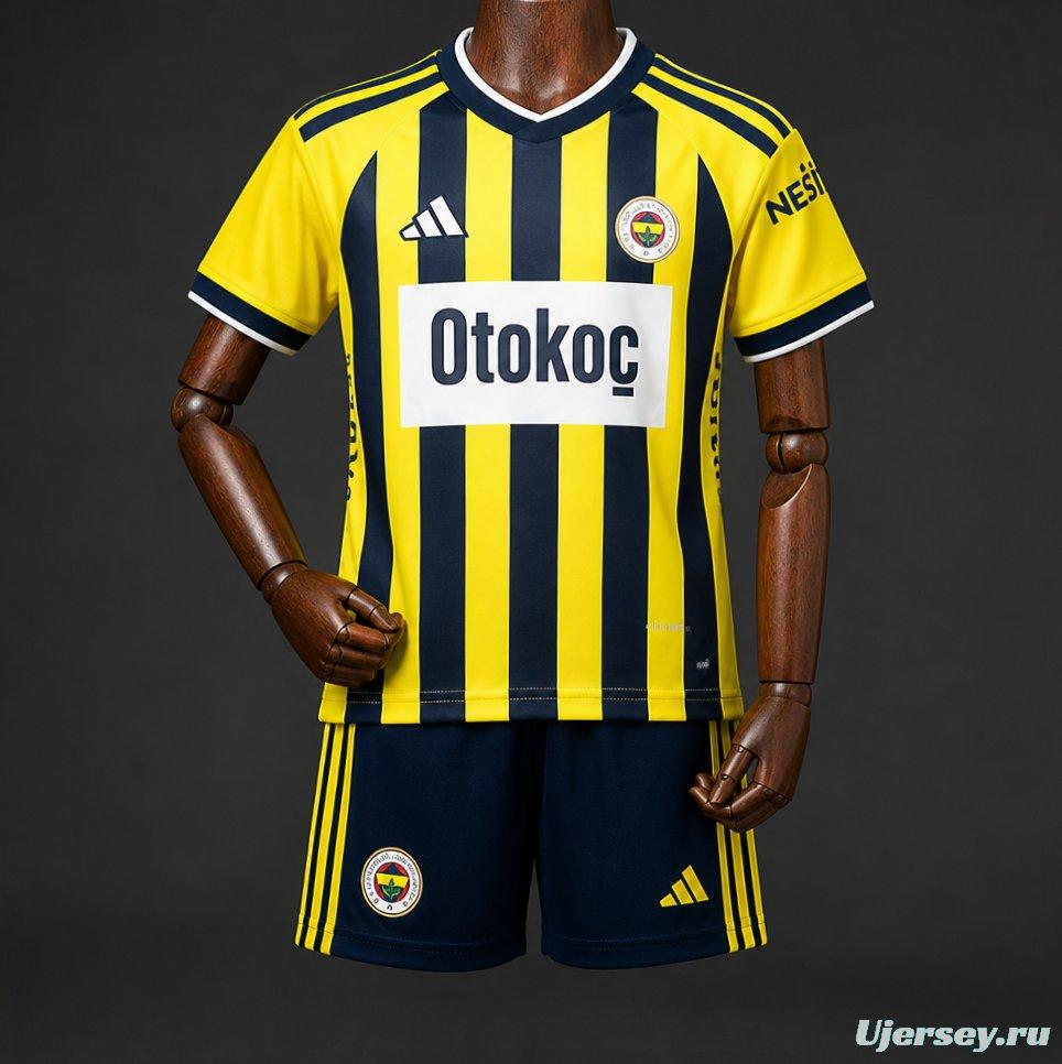 26/27 Kids Fenerbahce Home Kit Jersey