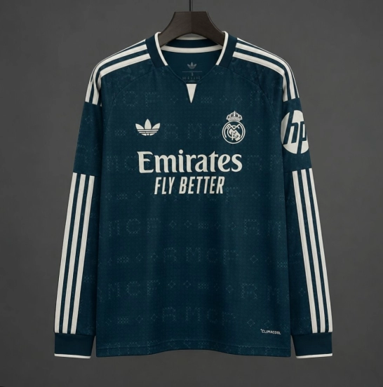 26/27 Real Madrid Third Green Long Sleeve Jersey