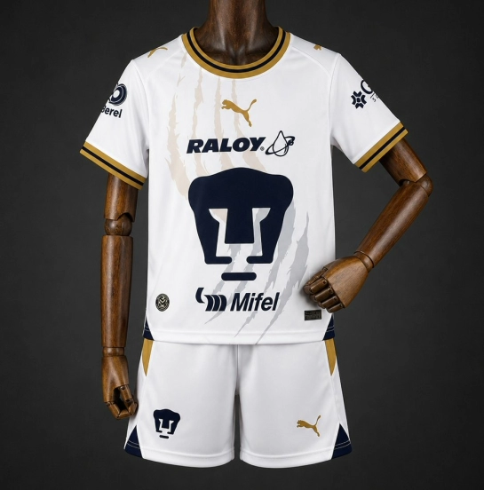 26/27 Kids Pumas Away White Jersey