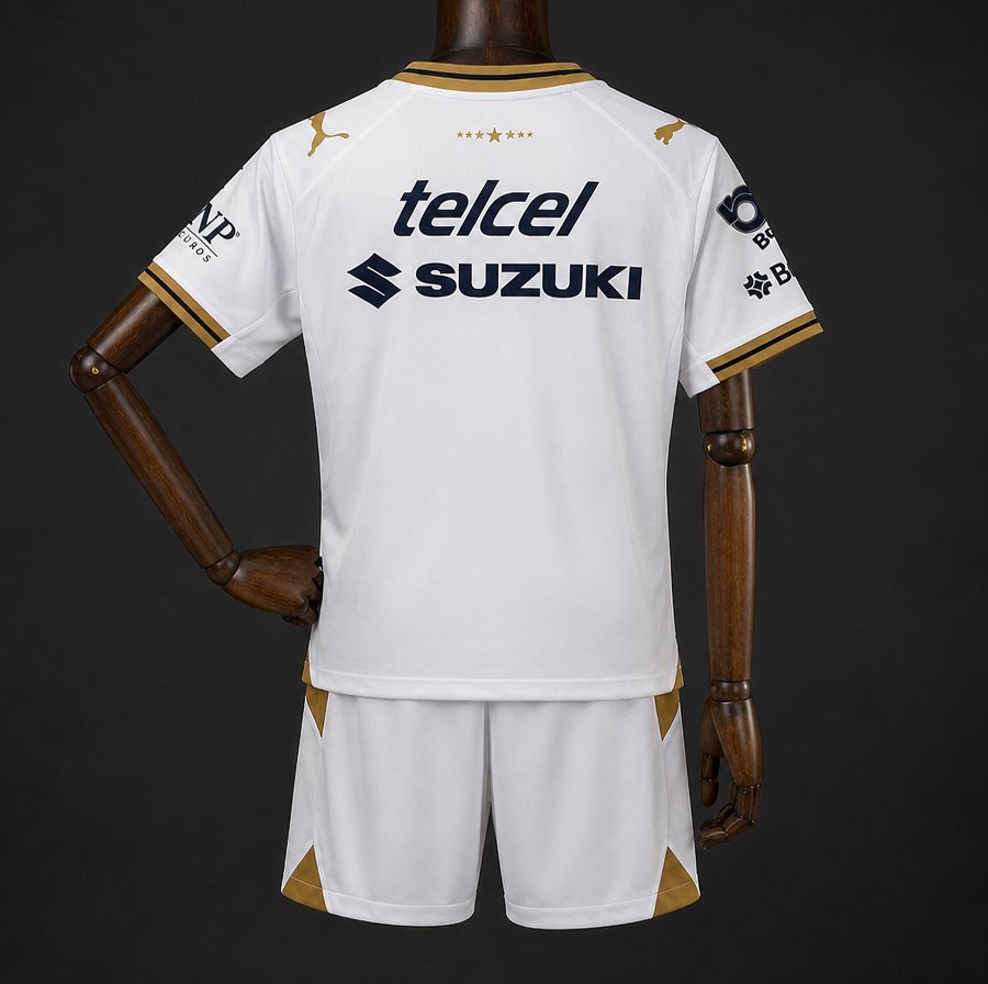 26/27 Kids Pumas Away White Jersey