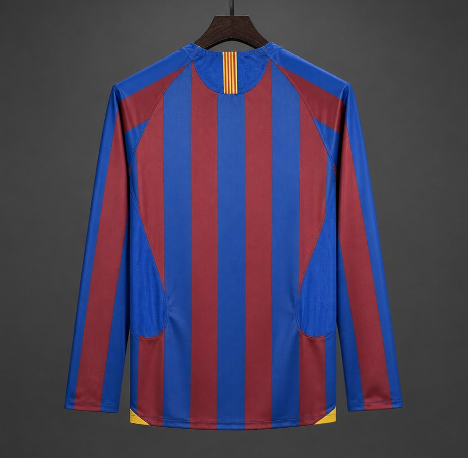 Retro 05/06 Barcelona Home Long Sleeve League Jersey