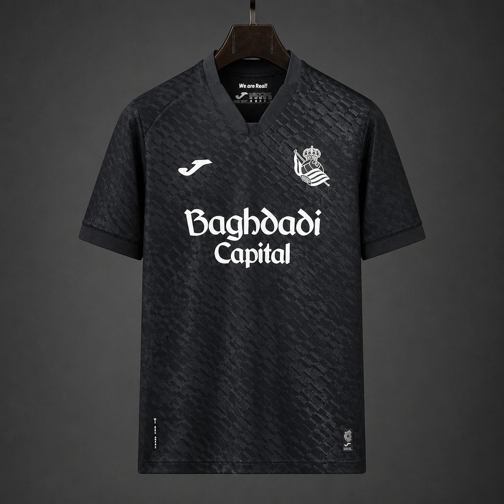 26/27 Real Sociedad Away Black Jersey